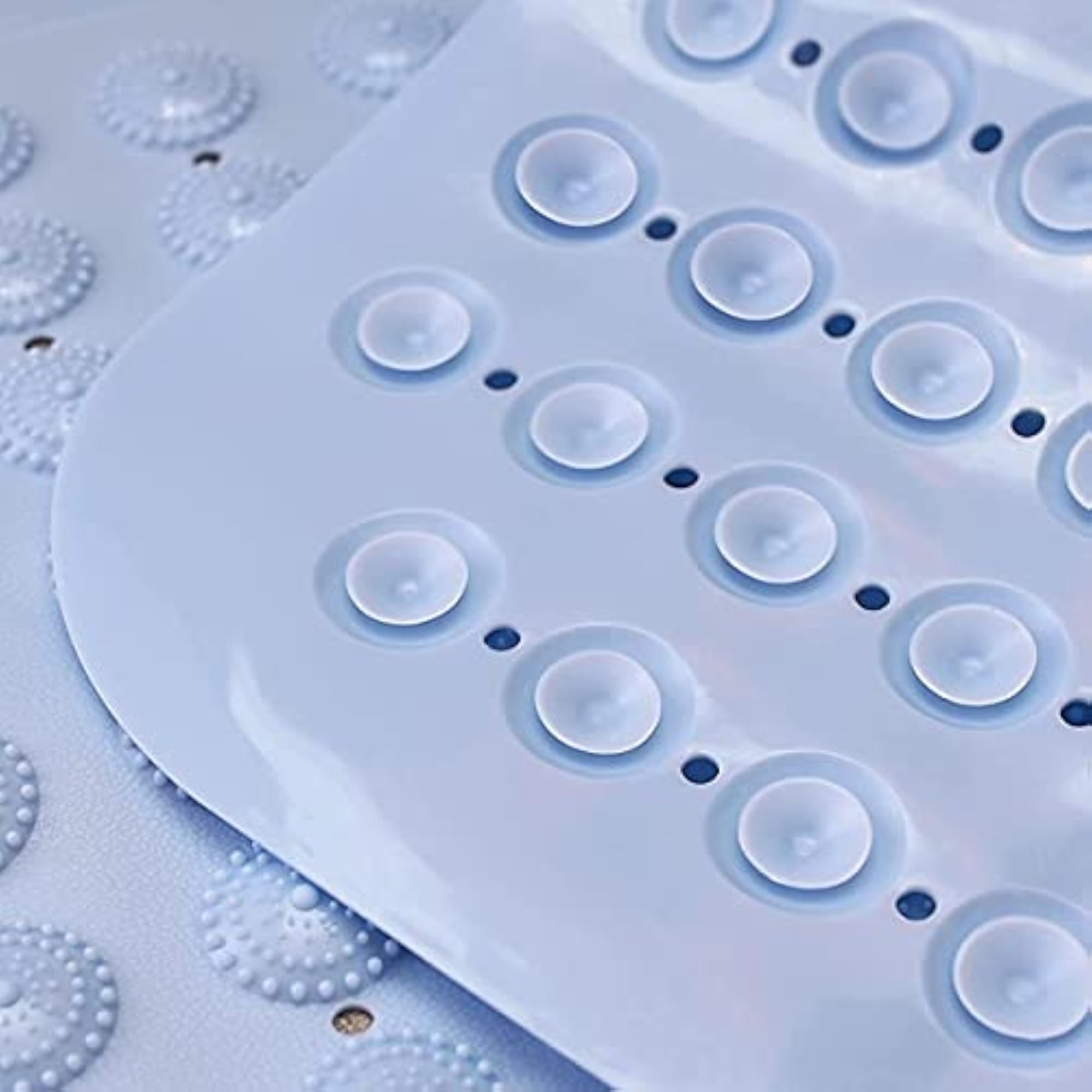Bathroom Non-Slip Shower Mat with Suction Cups, Machine Washable